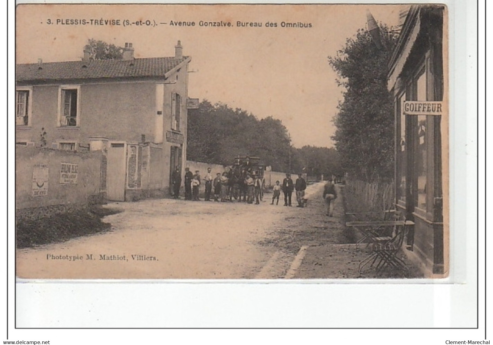 PLESSIS TREVISE - Avenue Gonzalve - Bureau Des Omnibus - Très Bon état - Le Plessis Trevise