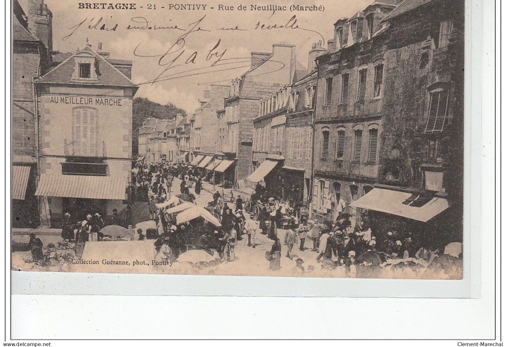 PONTIVY - Rue De Neuillac (marché) - Très Bon état - Pontivy
