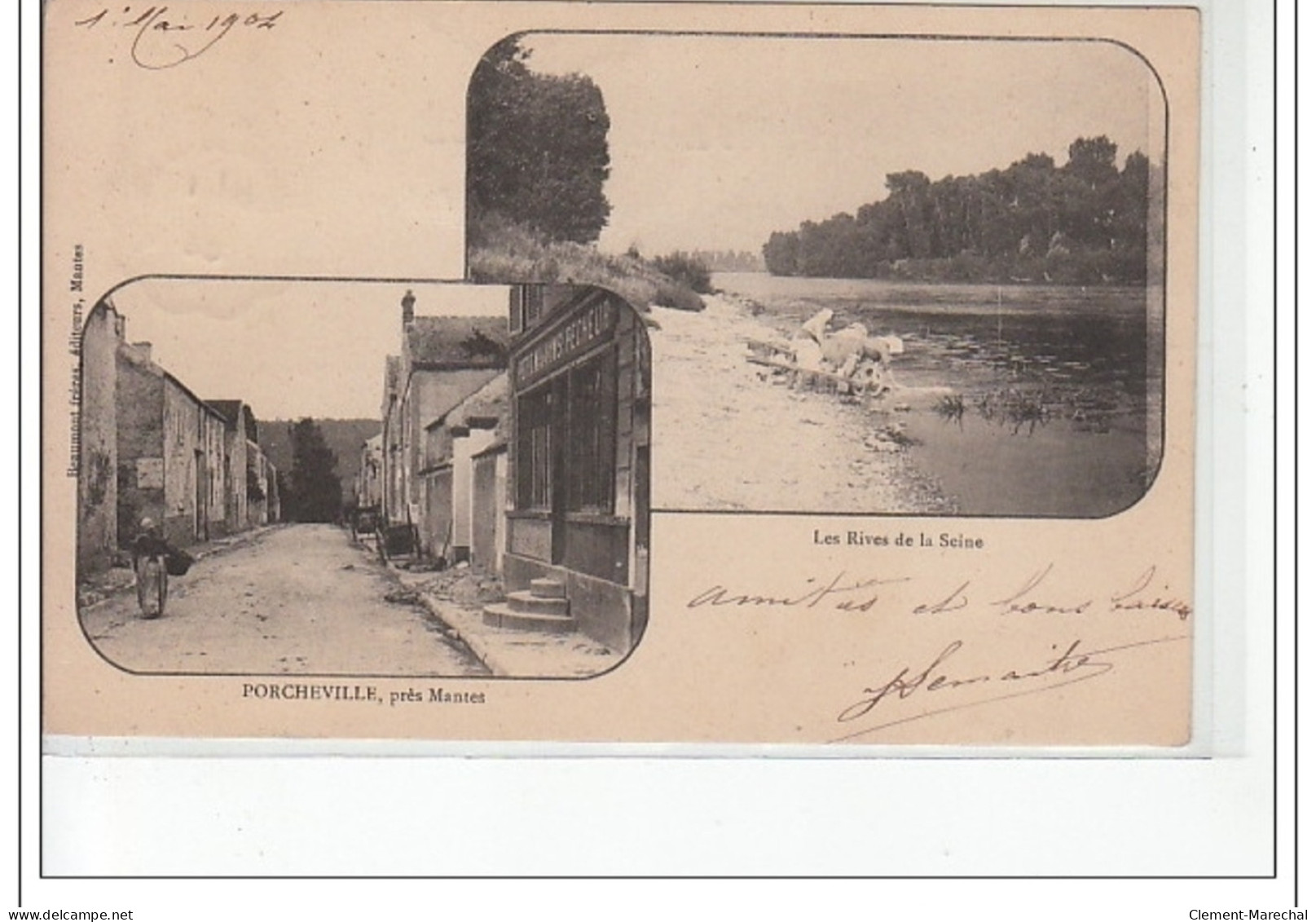 PORCHEVILLE , Près MANTES - Les Rives De La Seine - Très Bon état - Porcheville