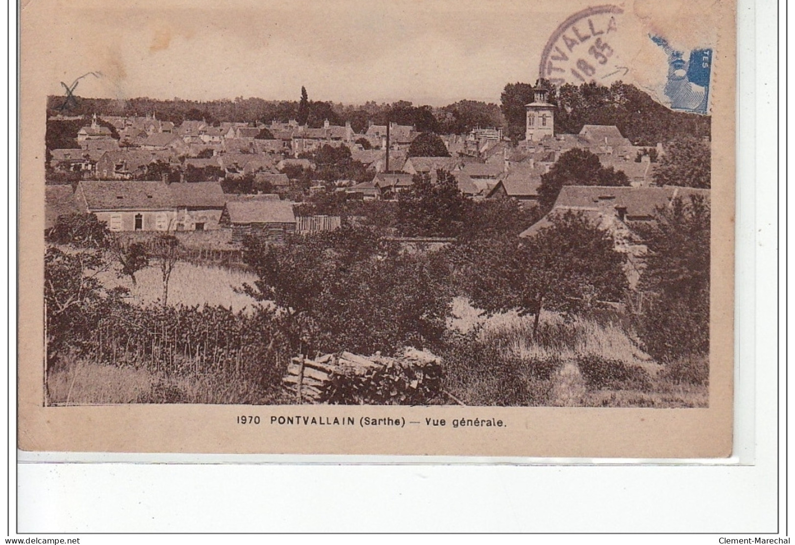 PONTVALLAIN - Vue Générale - état - Pontvallain