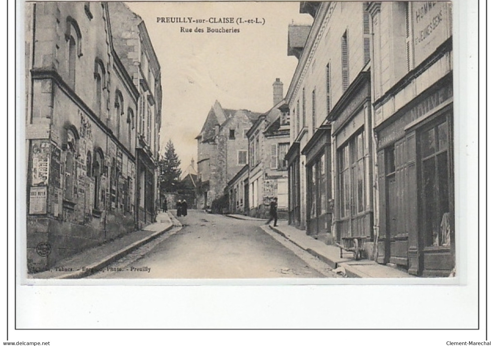 PREUILLY SUR CLAISE - Rue Des Boucheries - Très Bon état - Altri & Non Classificati