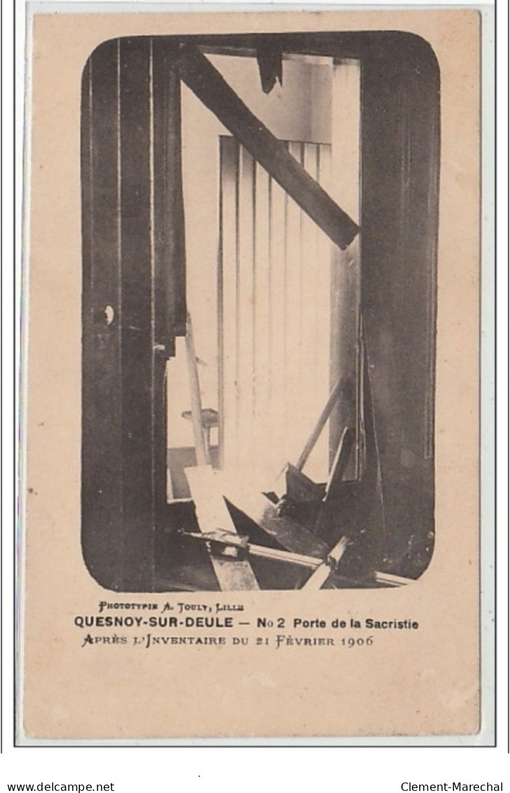 QUESNOY SUR DEULE : L'inventaire En 1906 - Bon état (légère éraflure Au Recto) - Autres & Non Classés