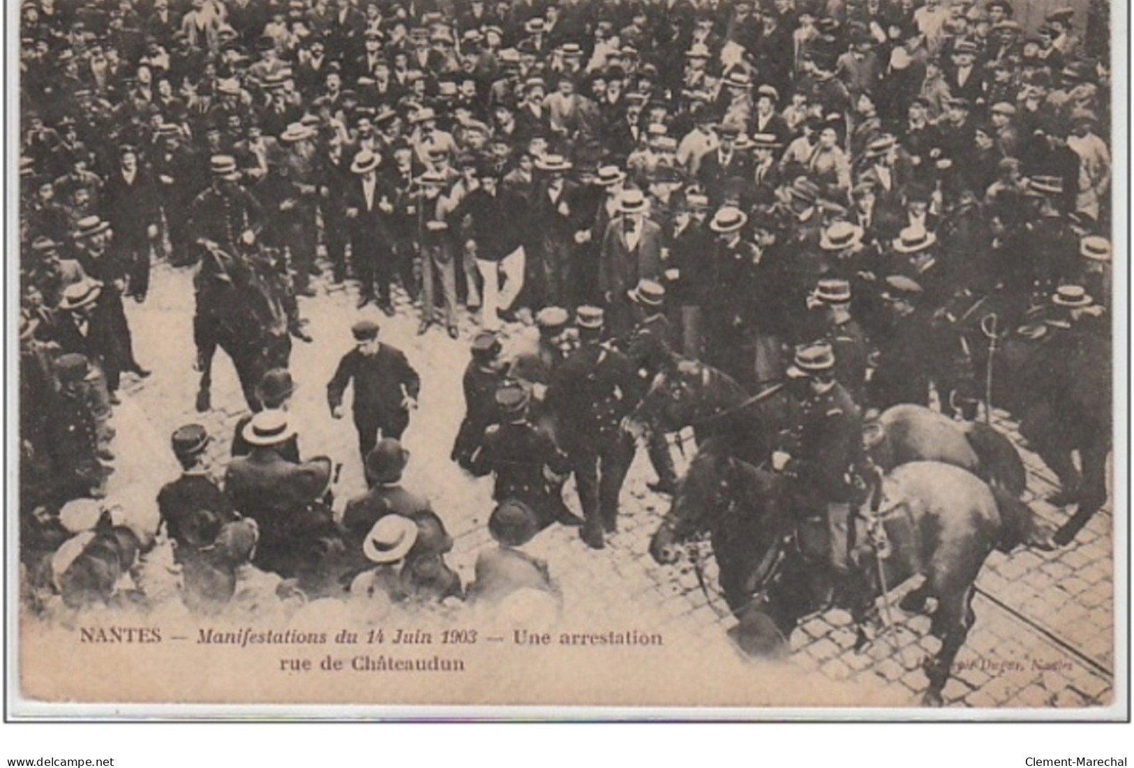 NANTES : Manifestations De Juin 1903 - Très Bon état - Otros & Sin Clasificación