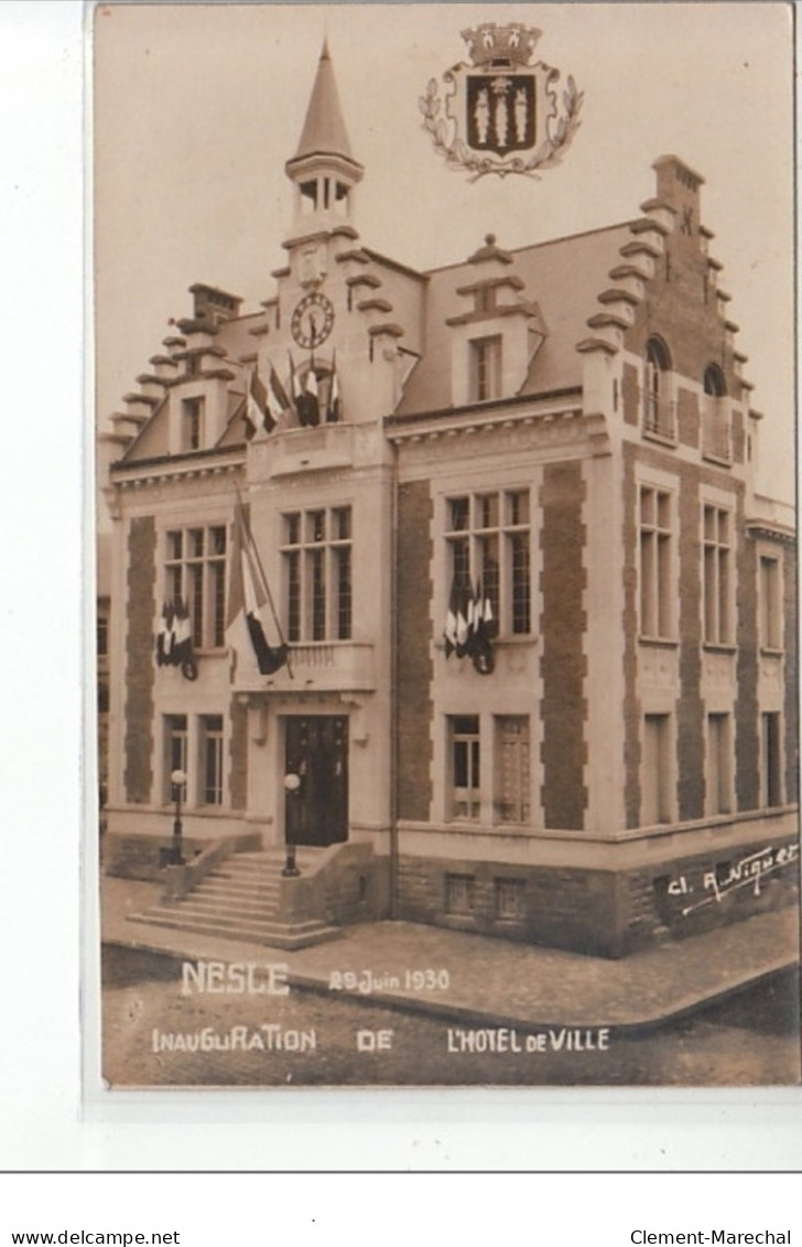 NESLE - Inauguration De L'Hôtel De Ville - 29 Juin 1930 - Très Bon état - Nesle