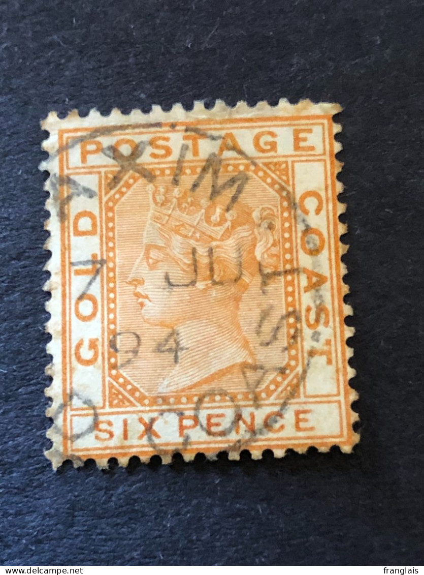 GOLD COAST SG 17  6d Orange  FU - Côte D'Or (...-1957)