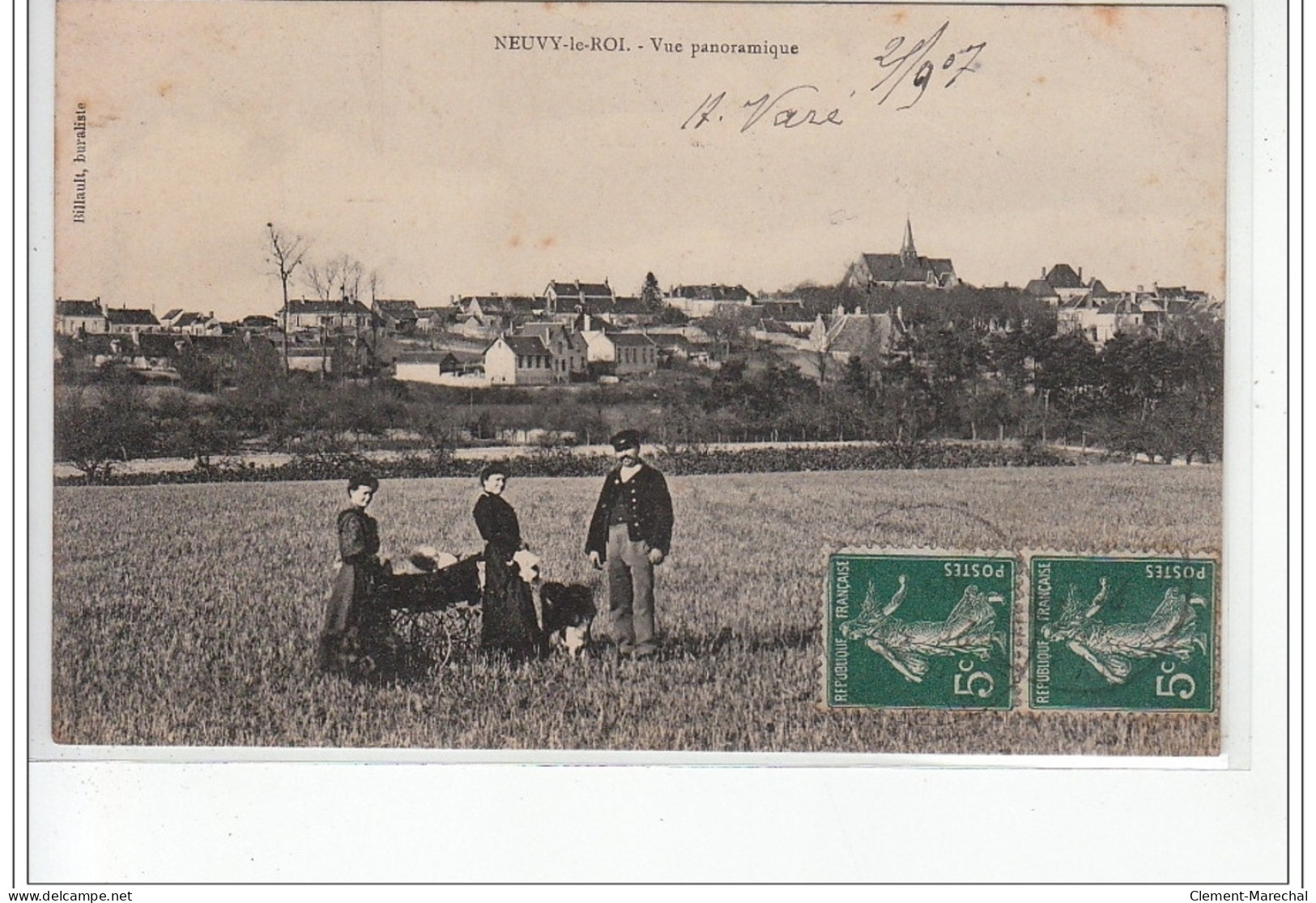 NEUVY LE ROY - Vue Panoramique - Très Bon état - Neuvy-le-Roi