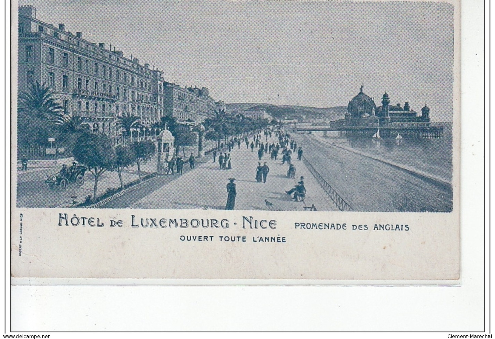 NICE - Hôtel De Luxembourg - Promenade Des Anglais - Très Bon état - Cafés, Hôtels, Restaurants