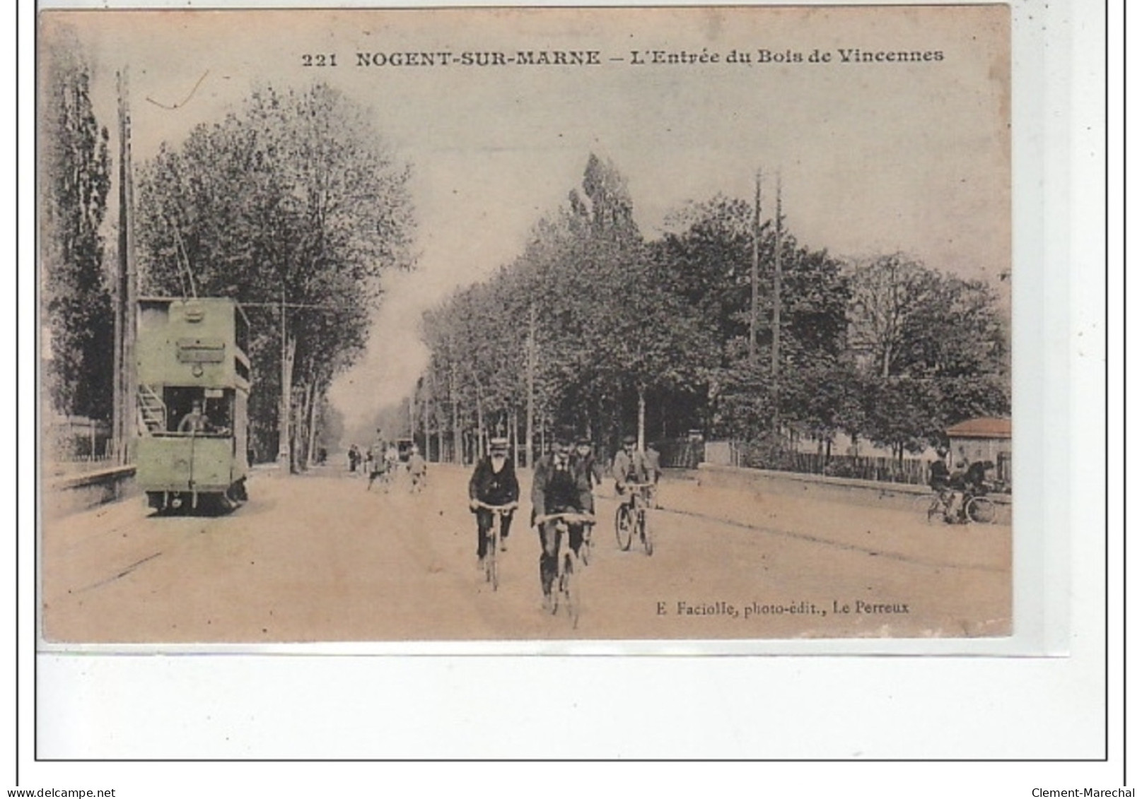NOGENT SUR MARNE  - L'entrée Du Bois De Vincennes - TRAMWAY - Très Bon état - Nogent Sur Marne
