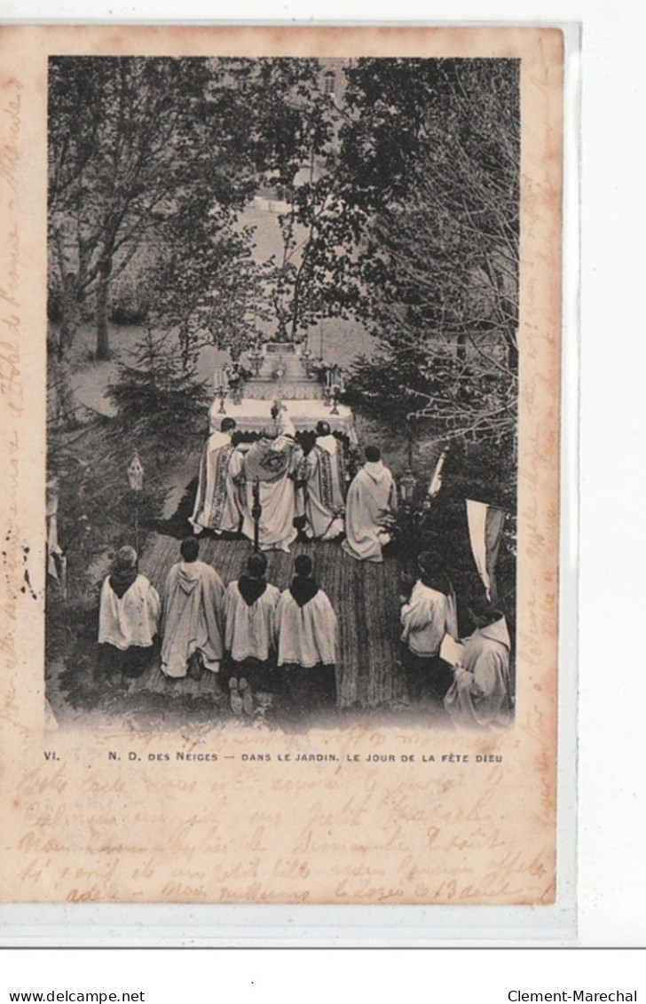 NOTRE-DAME DES NEIGES - Dans Le Jardin, Le Jour De La Fête-Dieu - Très Bon état - Other & Unclassified