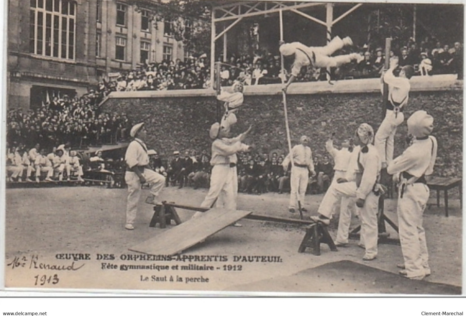 Oeuvres Des Orphelins D'AUTEUIL : Fête Gymnastique Et Militaire En 1912 - Le Saut à La Perche - Très Bon état - Other & Unclassified