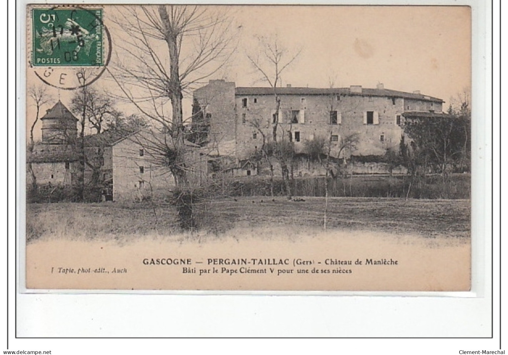 PERGAIN TAILLAC - Château De Manlèche - Très Bon état - Vic-Fezensac