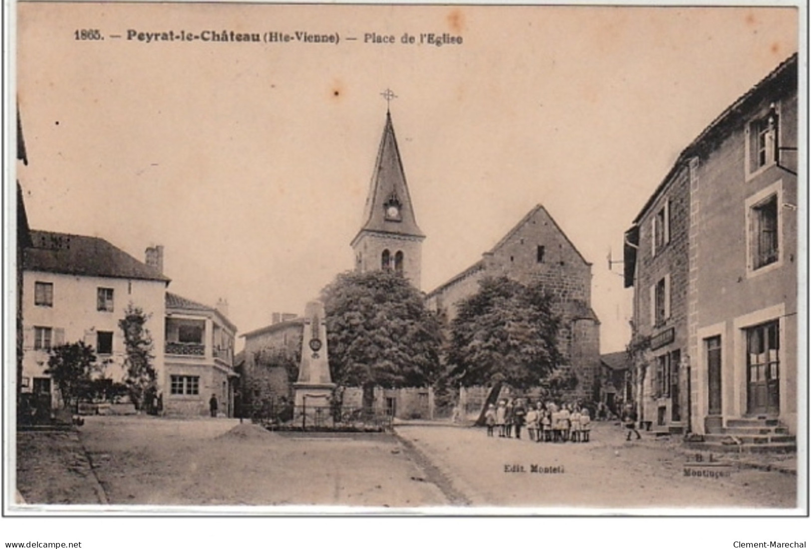PEYRAT-LE-CHATEAU : Place De L'église - Très Bon état - Other & Unclassified