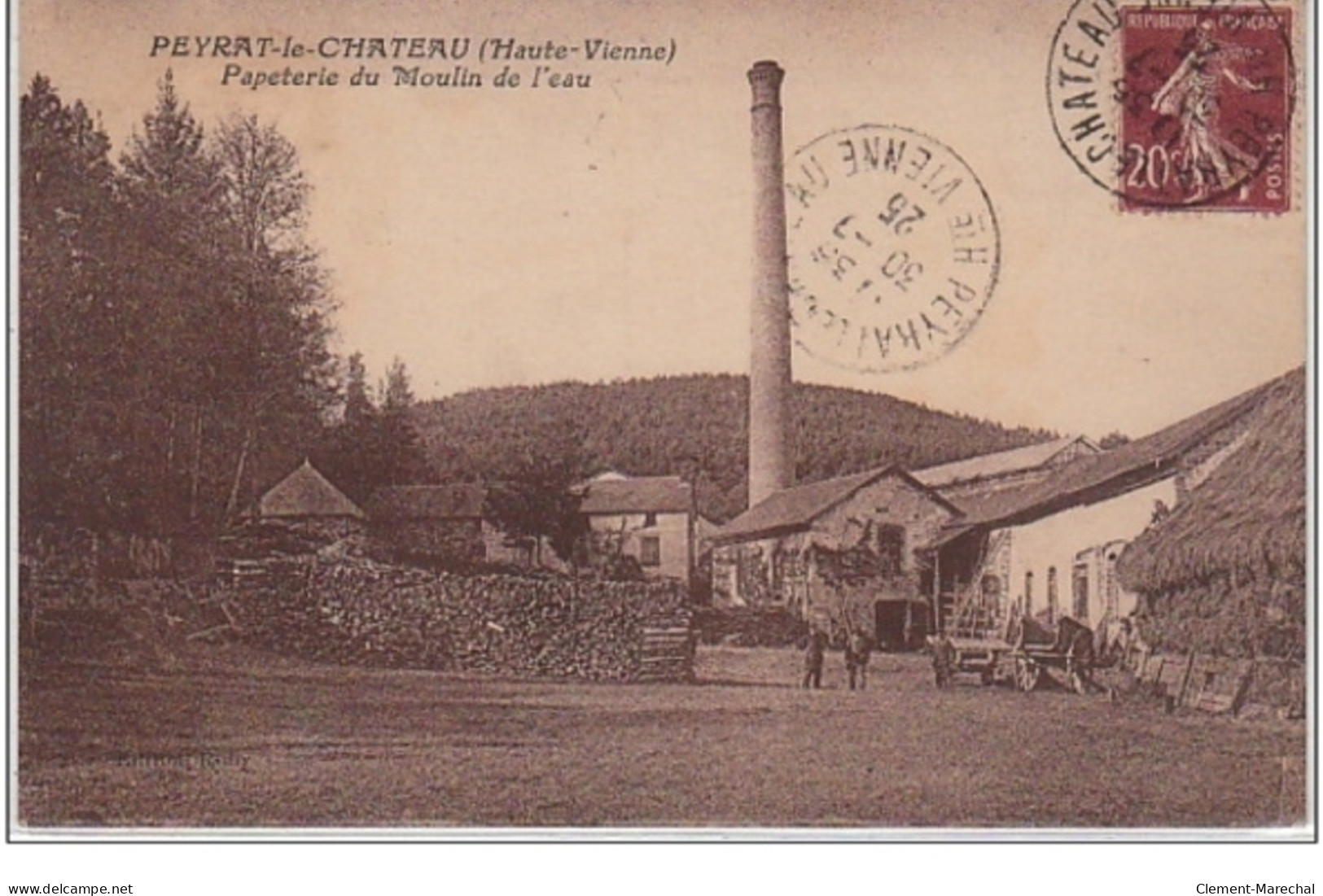 PEYRAT LE CHATEAU : Papeterie Du Moulin De L'Eau - Très Bon état - Other & Unclassified
