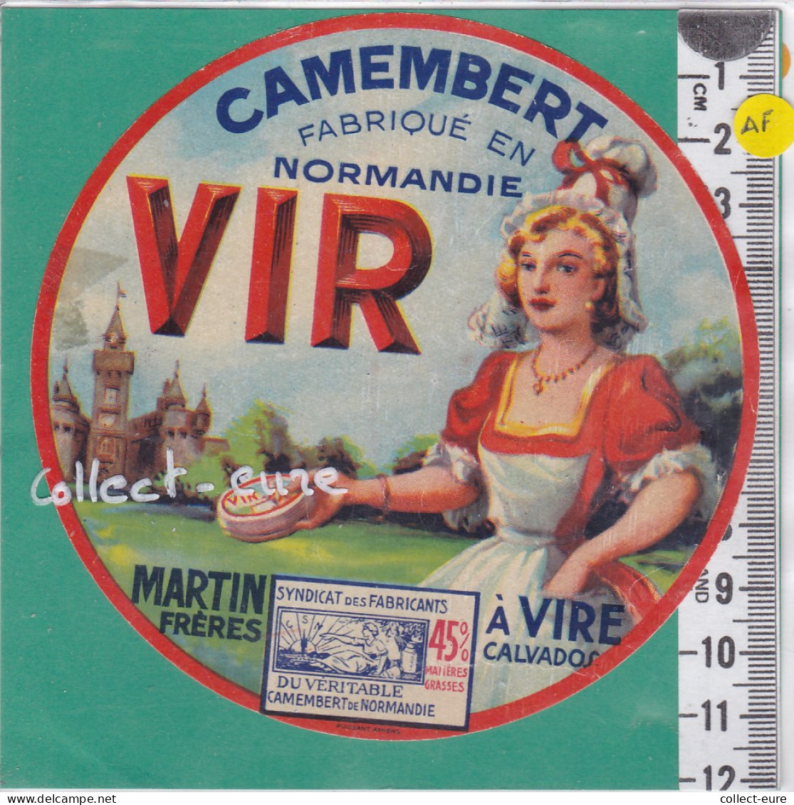 C1249 FROMAGE CAMEMBERT VIR  MARTIN  VIRE CALVADOS  45 % - Käse