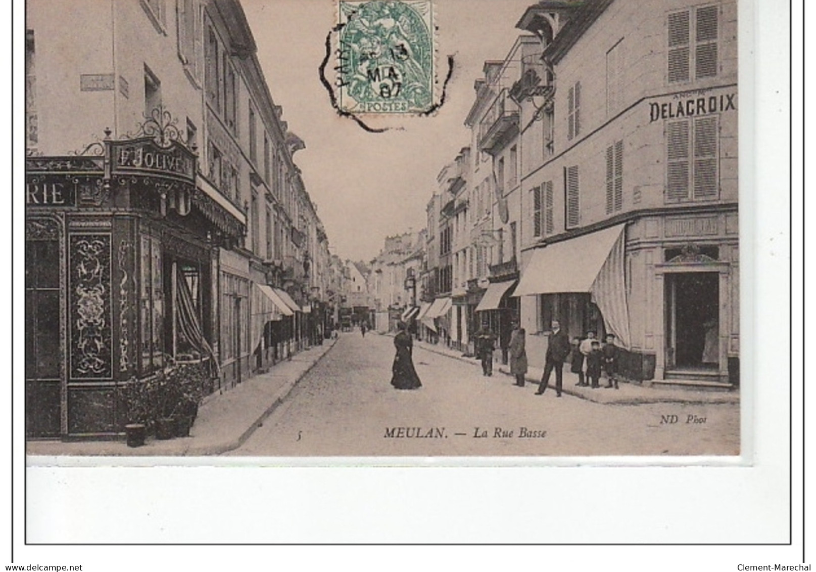 MEULAN - La Rue Basse - Très Bon état - Meulan