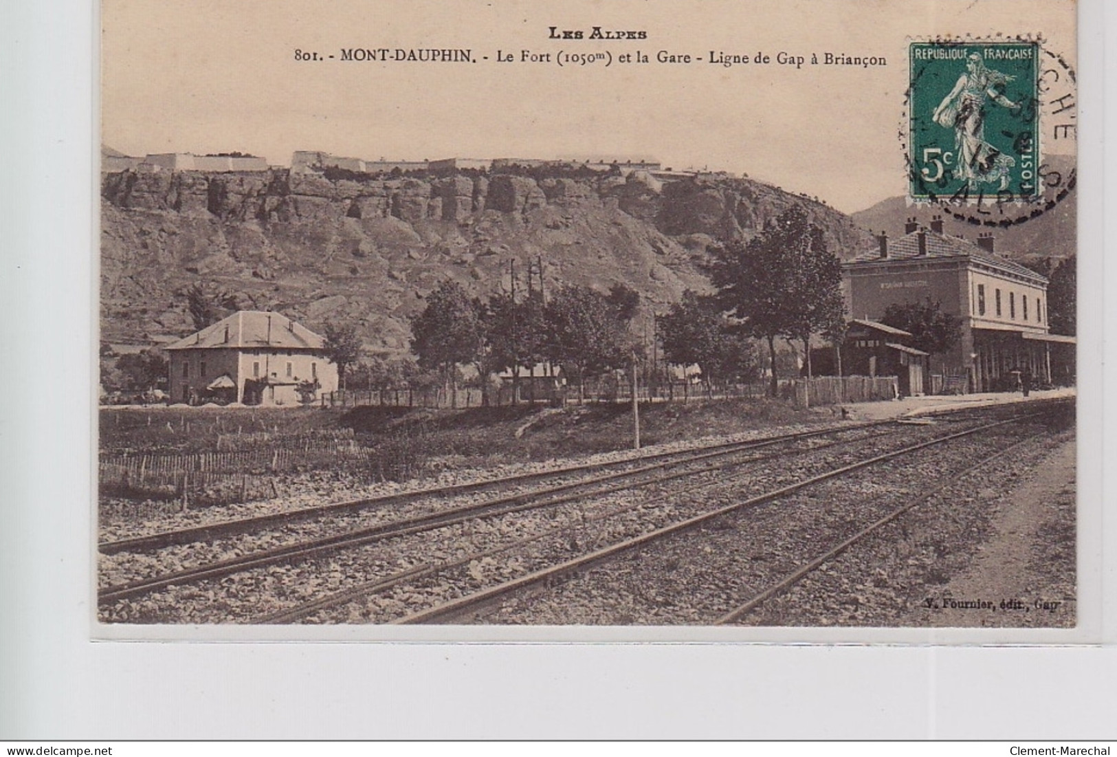 MONT DAUPHIN - Le Fort Et La Gare - Ligne De Gap à Briançon - Très Bon état - Other & Unclassified