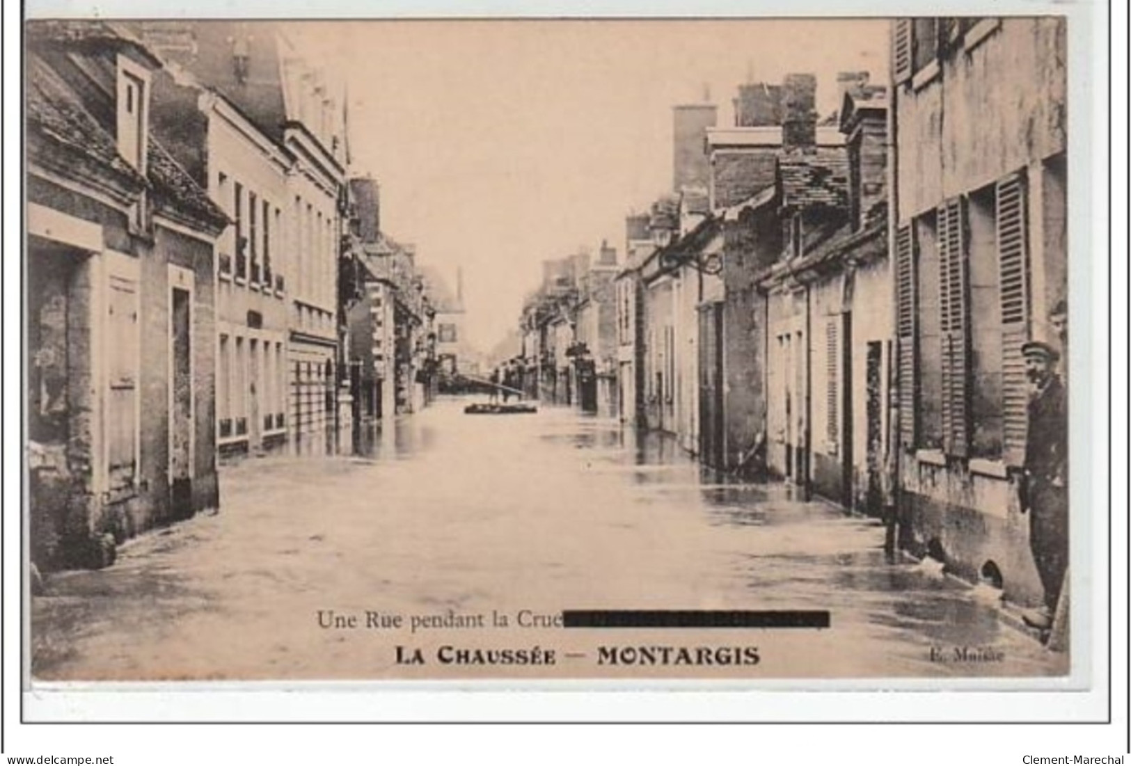 MONTARGIS - La Chaussée - Une Rue Pendant La Crue - Très Bon état - Montargis