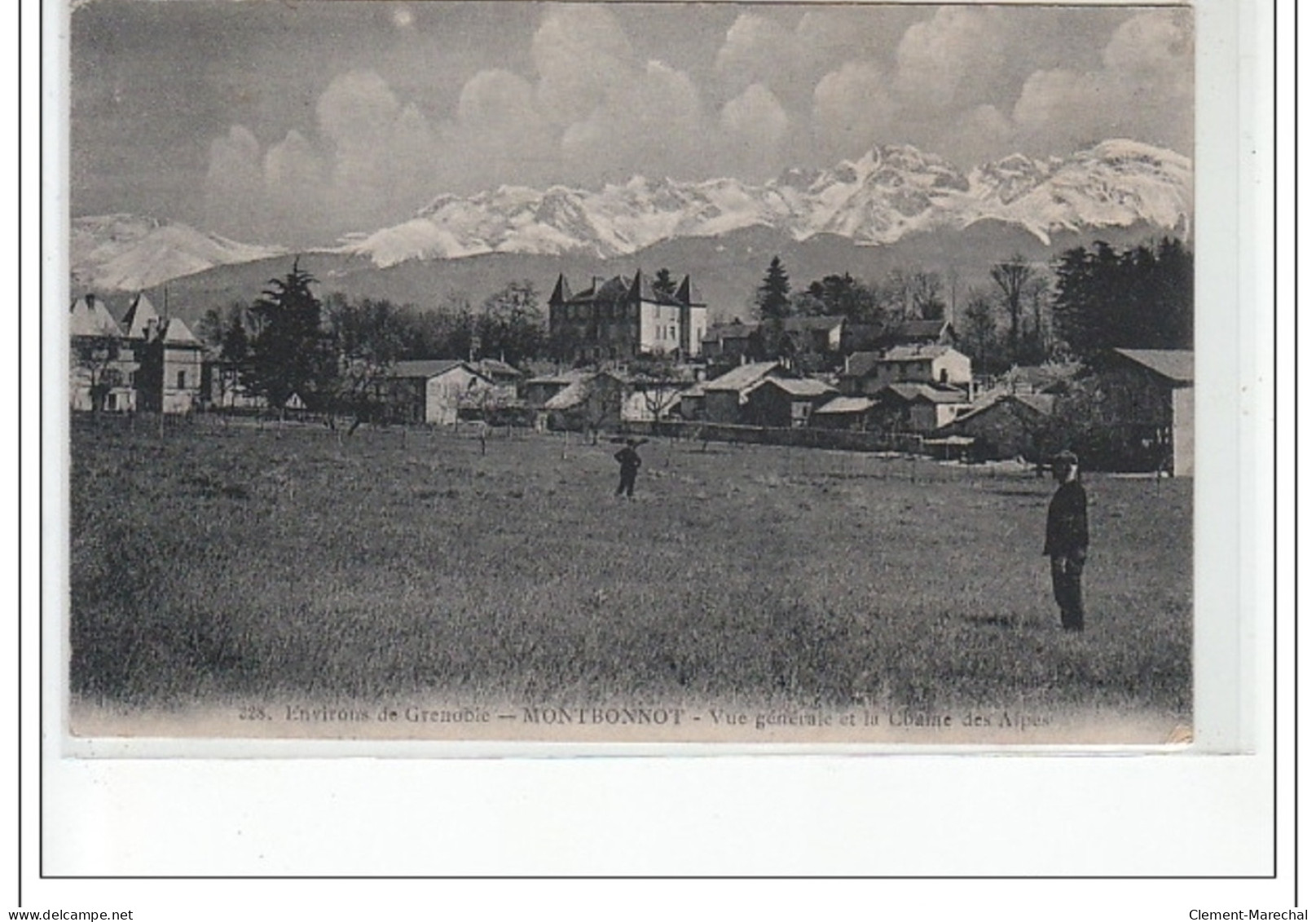 MONTBONNOT - Vue Générale Et La Chaîne Des Alpes - Très Bon état - Otros & Sin Clasificación