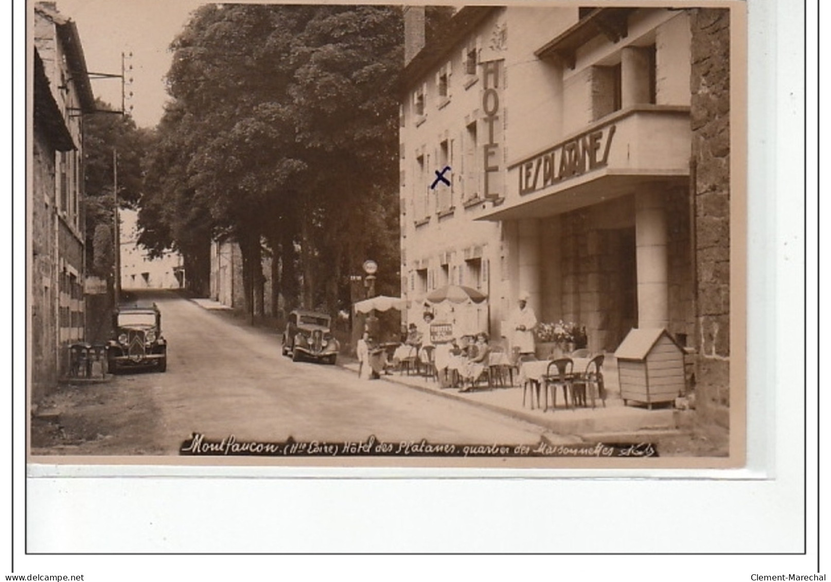 MONTFAUCON - Hôtel Des Platanes - Quartier Des Maisonnettes - Très Bon état - Montfaucon En Velay