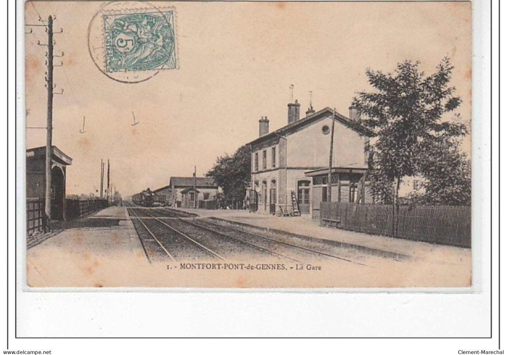 MONTFORT PONT DE GENNES - La Gare - état - Montfort Le Gesnois