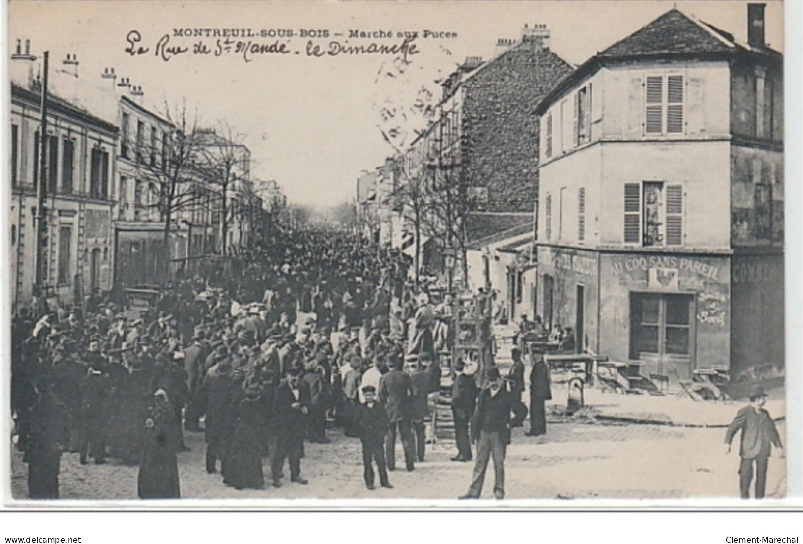 MONTREUIL-SOUS-BOIS : Marché Aux Puces - La Rue Saint-Mandé - Le Dimanche - Très Bon état - Other & Unclassified