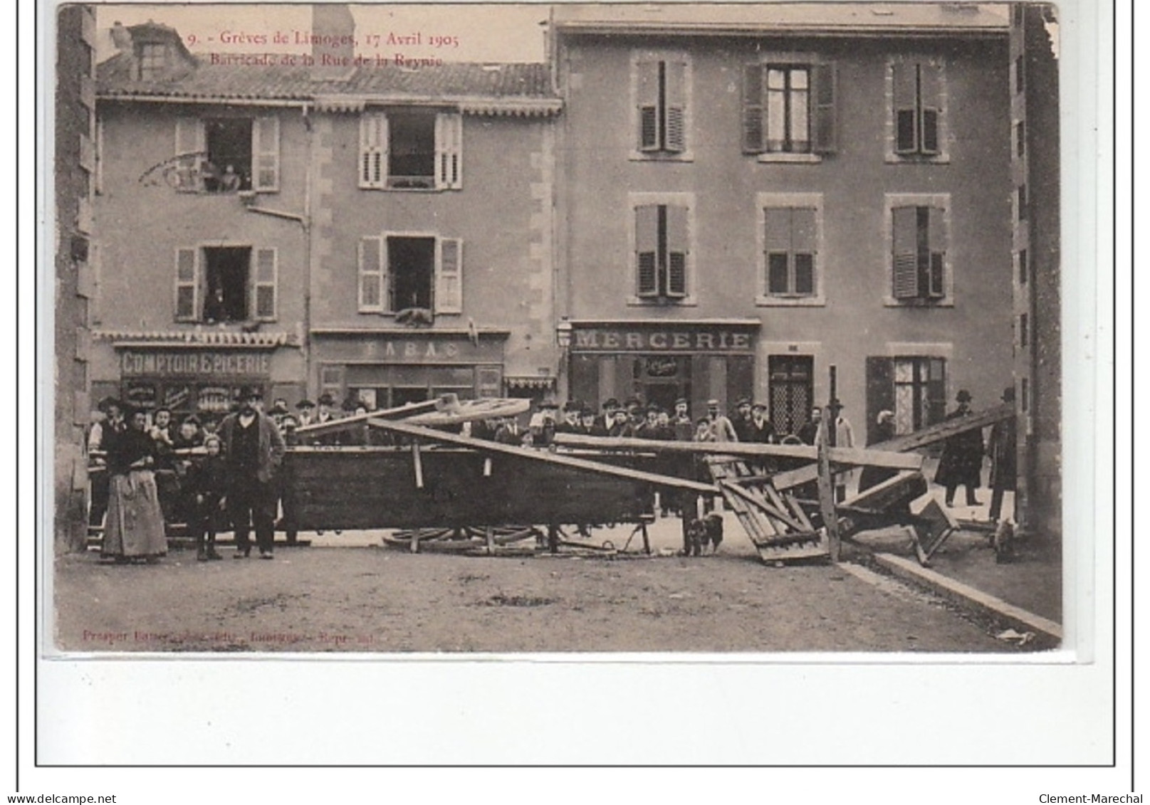 LIMOGES - Grèves De Limoges 1905 - Barricade De La Rue De La Reynie - Très Bon état - Limoges