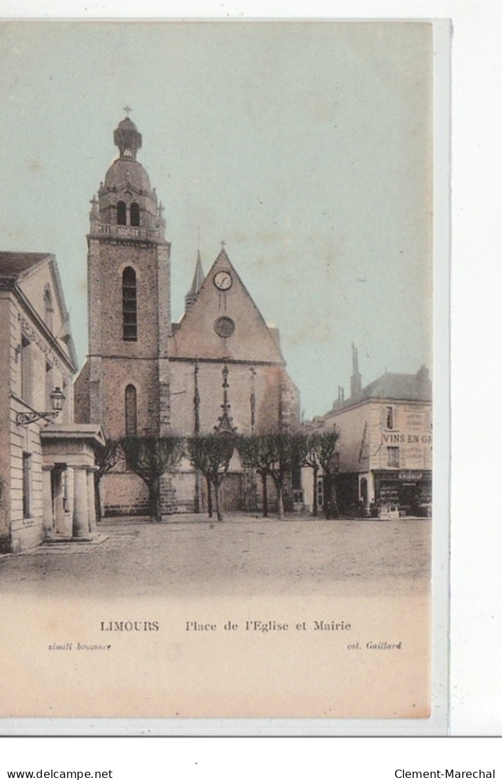 LIMOURS - Place De L'Eglise Et Mairie - Très Bon état - Limours