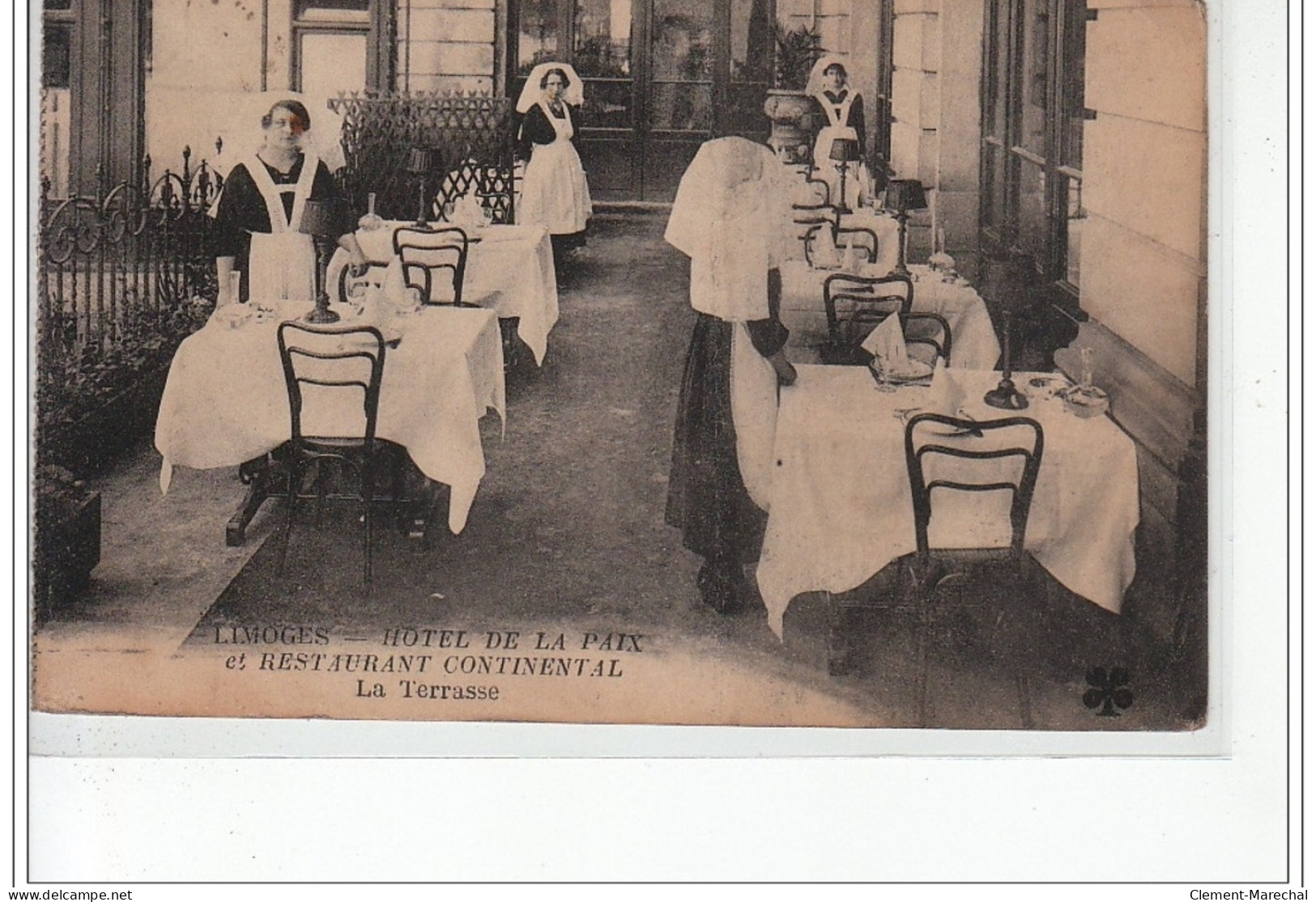 LIMOGES - Hôtel De La Paix Et Restaurant Continental - La Terrasse - état - Limoges