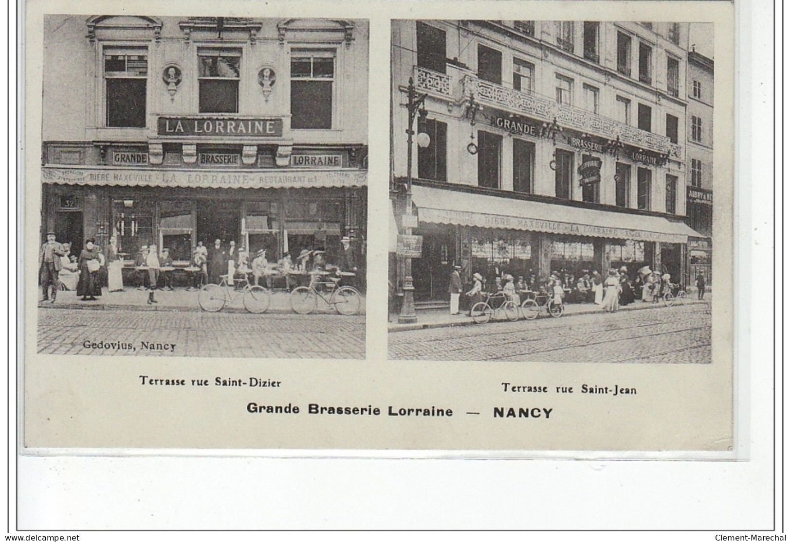 NANCY - Grande Brasserie Lorraine - Terrasse Rue Saint Dizier - Terrasse Rue Saint Jean - Très Bon état - Nancy
