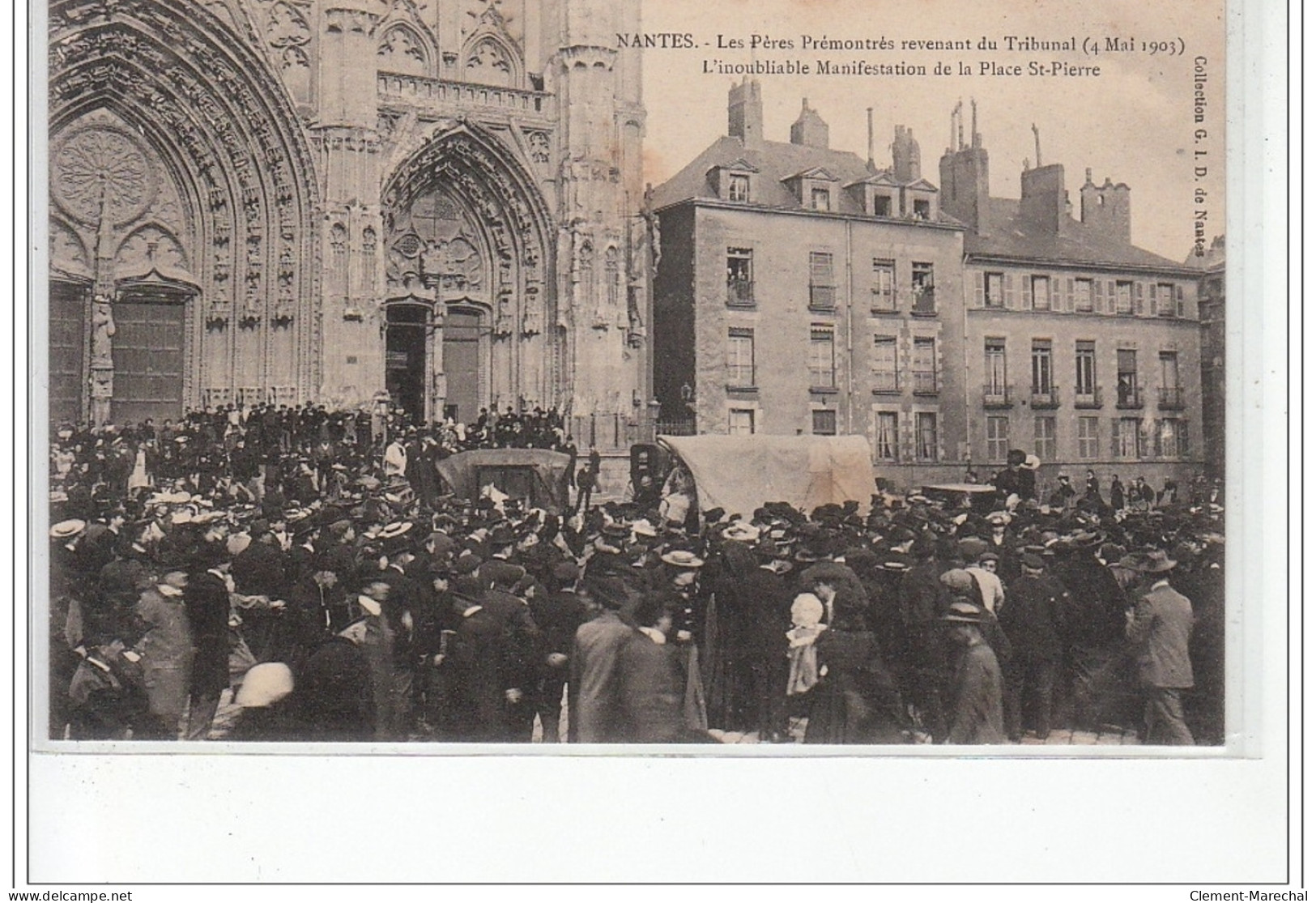 NANTES - Les Pères Prémontrés Revenant Du Tribunal (4 Mai 1903) - Très Bon état - Nantes