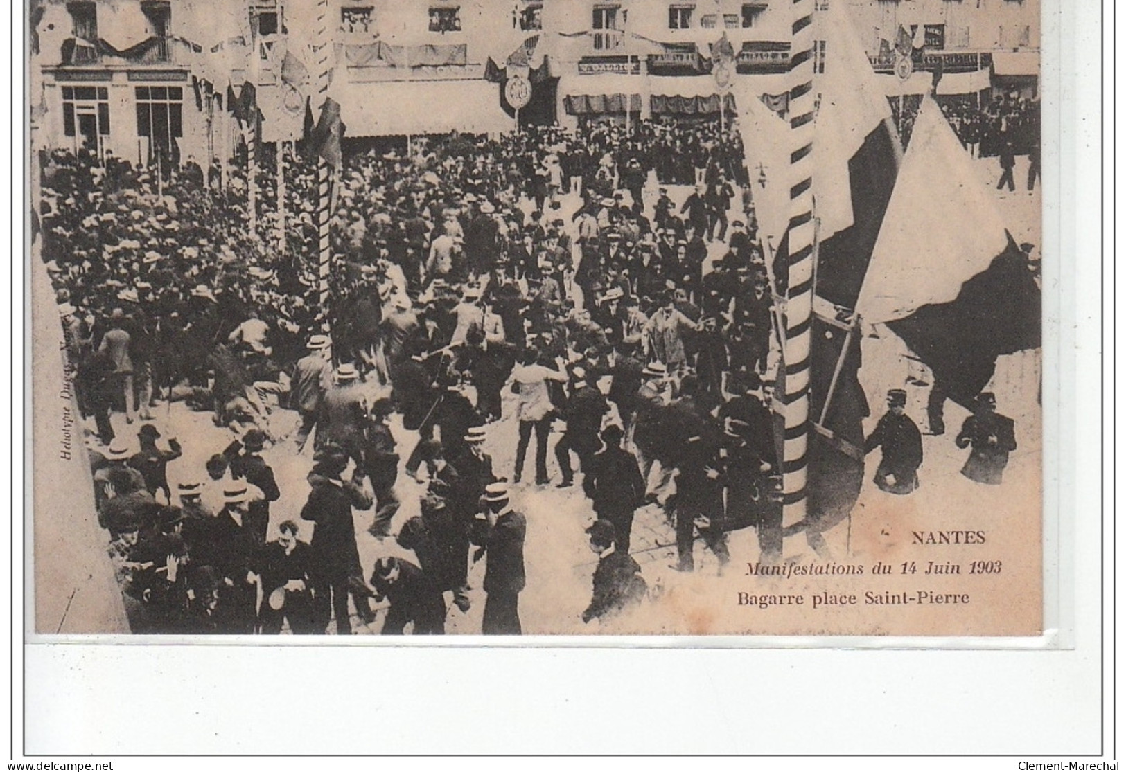 NANTES - 14 Juin 1903 - Bagarre Place Saint Pierre - Très Bon état - Nantes