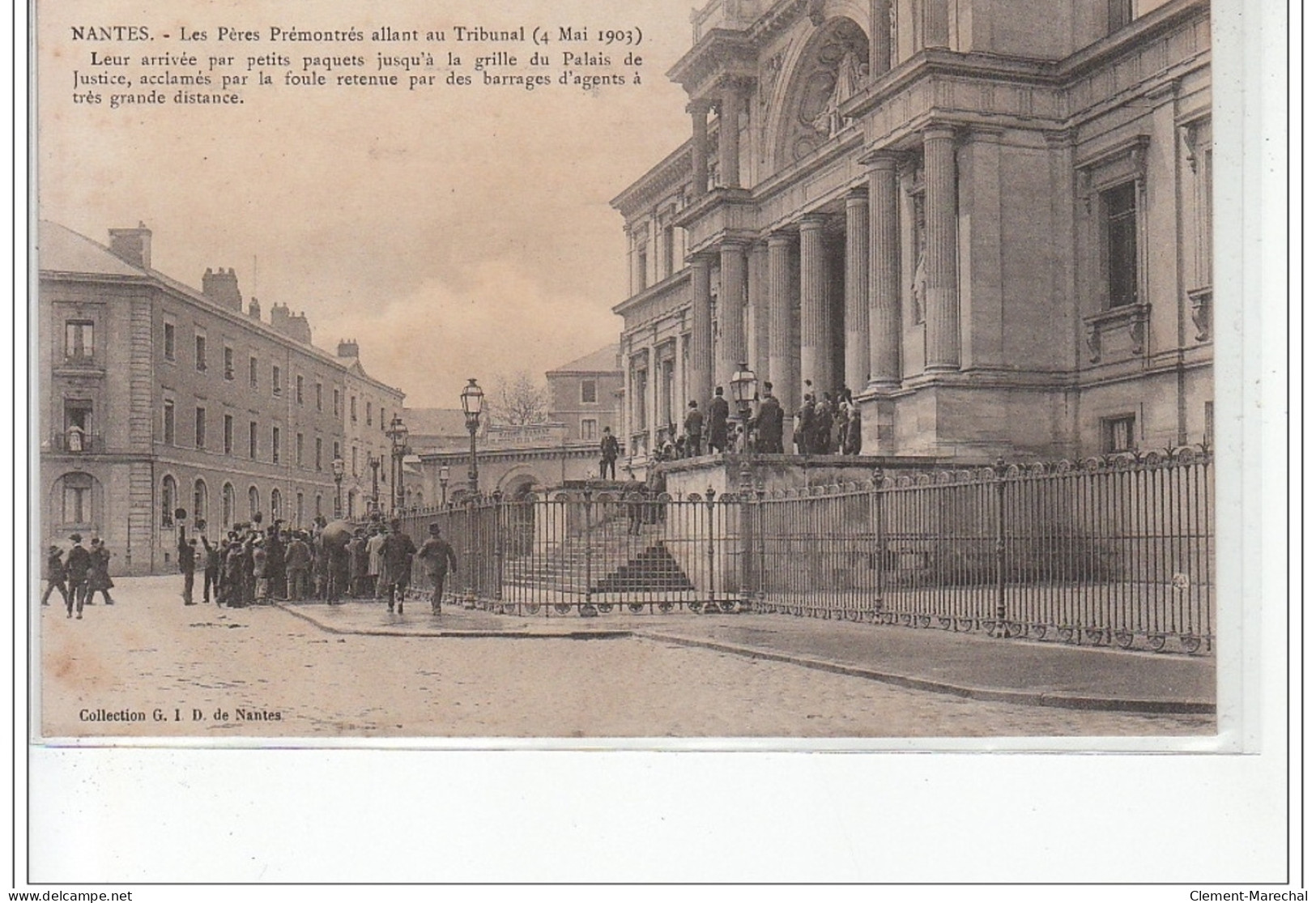 NANTES - Les Pères Prémontrés Allant Au Tribunal (4 Mai 1903) - Très Bon état - Nantes