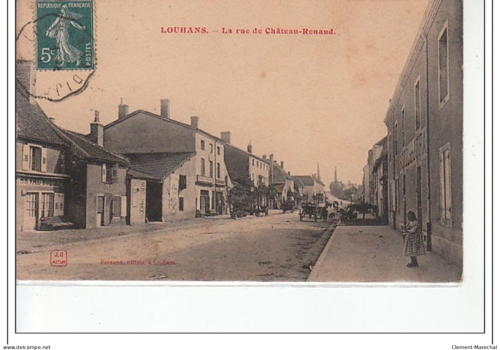 LOUHANS - La Rue De Château-Renaud - Très Bon état - Louhans