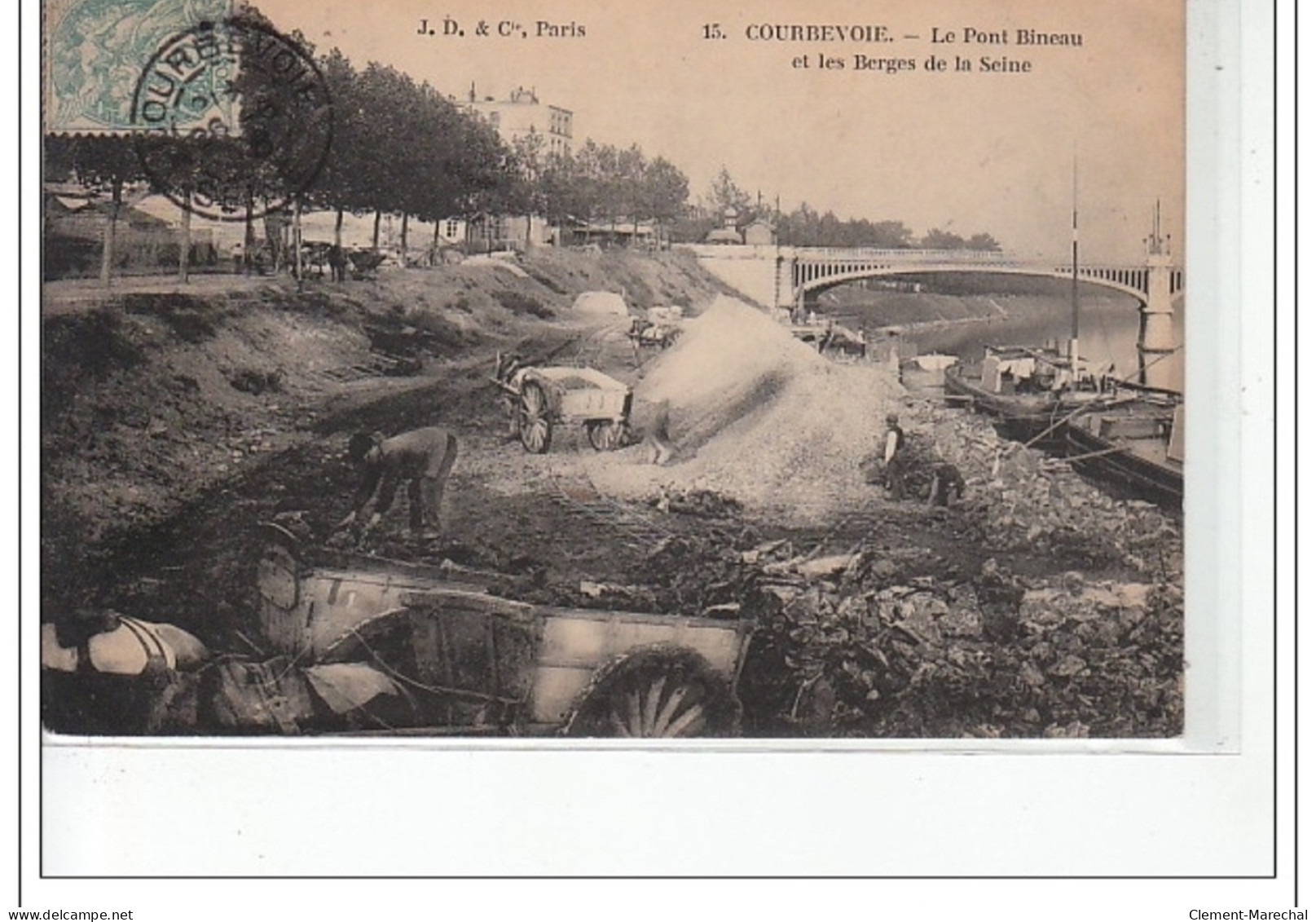 Le Pont Bineau Et Les Berges De La Seine - Très Bon état - Courbevoie