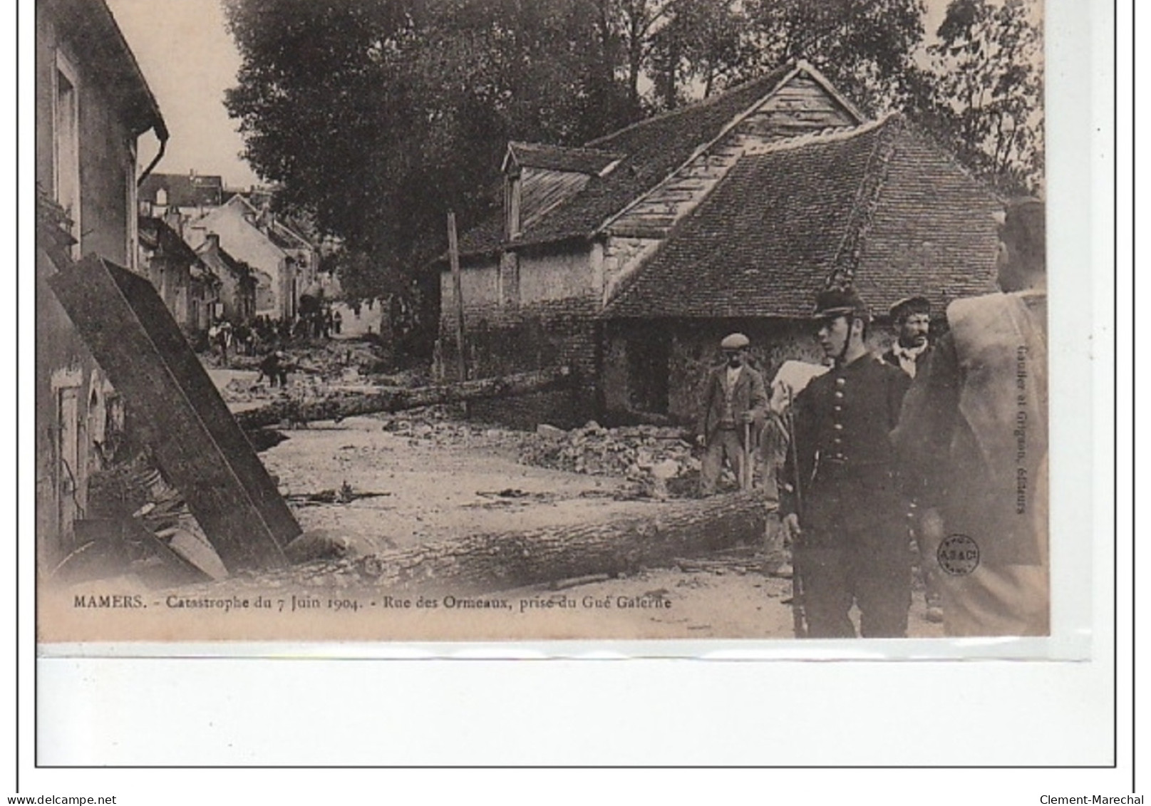 MAMERS - Catastrophe Du 7 Juin 1904 - Rue Des Ormeaux, Prise Du Gué Galerne - Très Bon état - Mamers