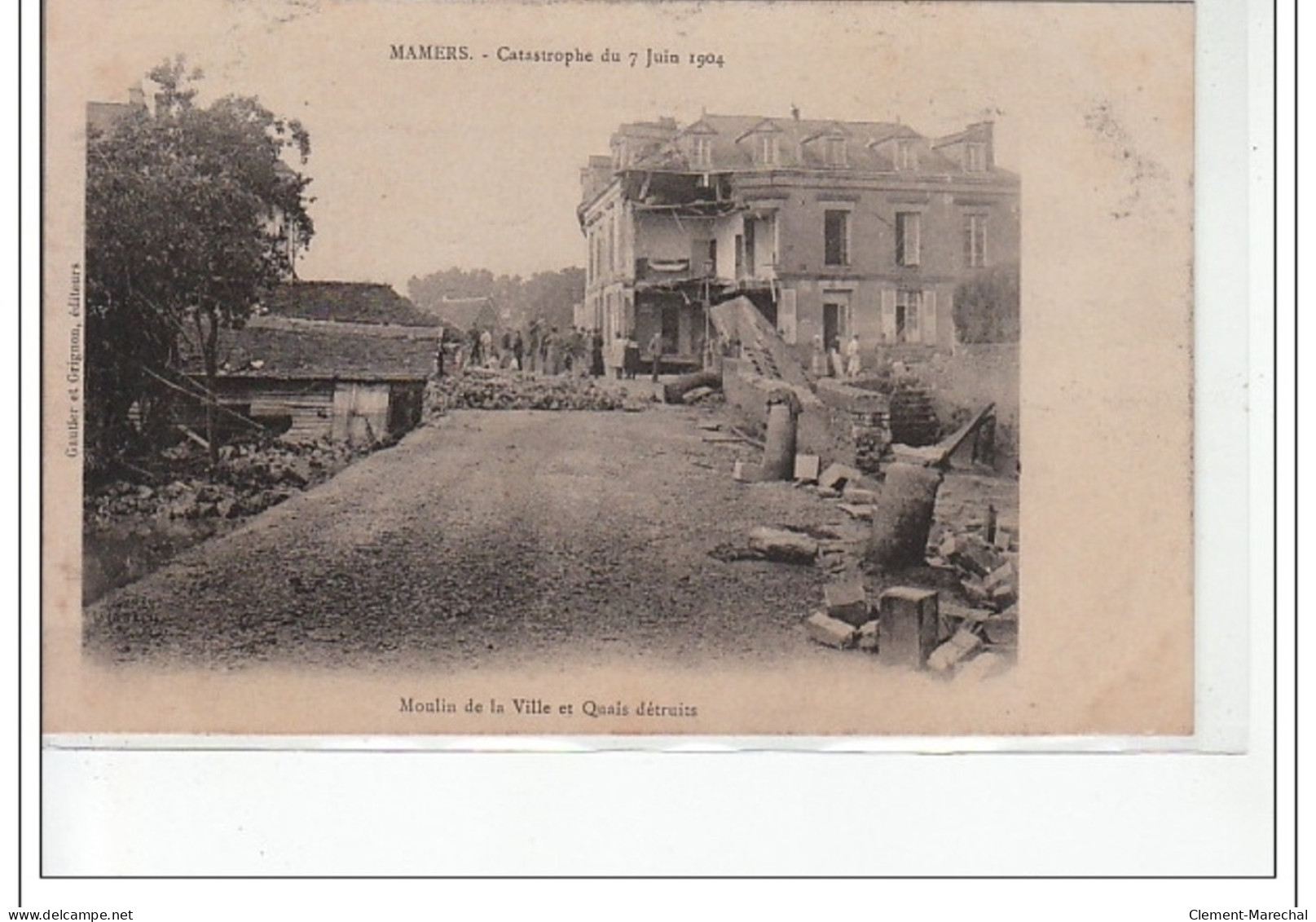 MAMERS - Catastrophe Du 7 Juin 1904 - Moulins De La Ville Et Quais Détruits - Très Bon état - Mamers