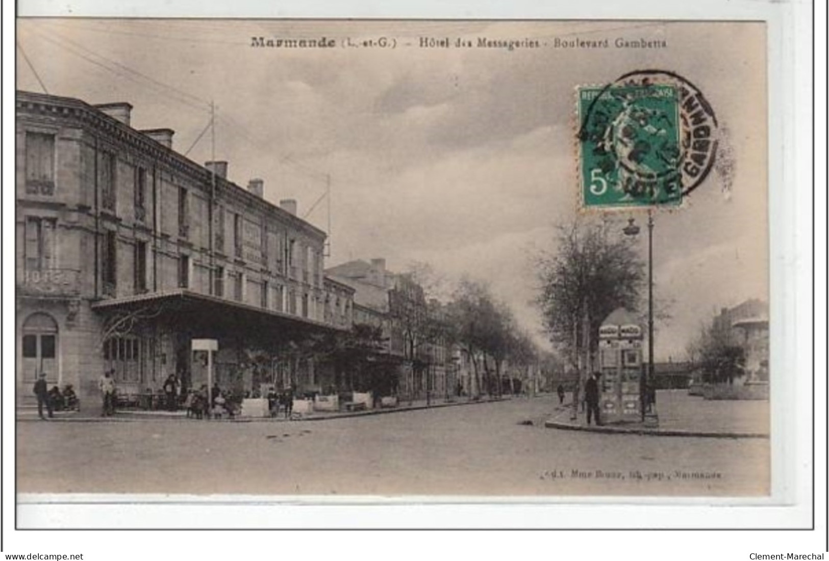 MARMANDE - Hôtel Des Messageries - Boulevard Gambetta - Très Bon état - Marmande