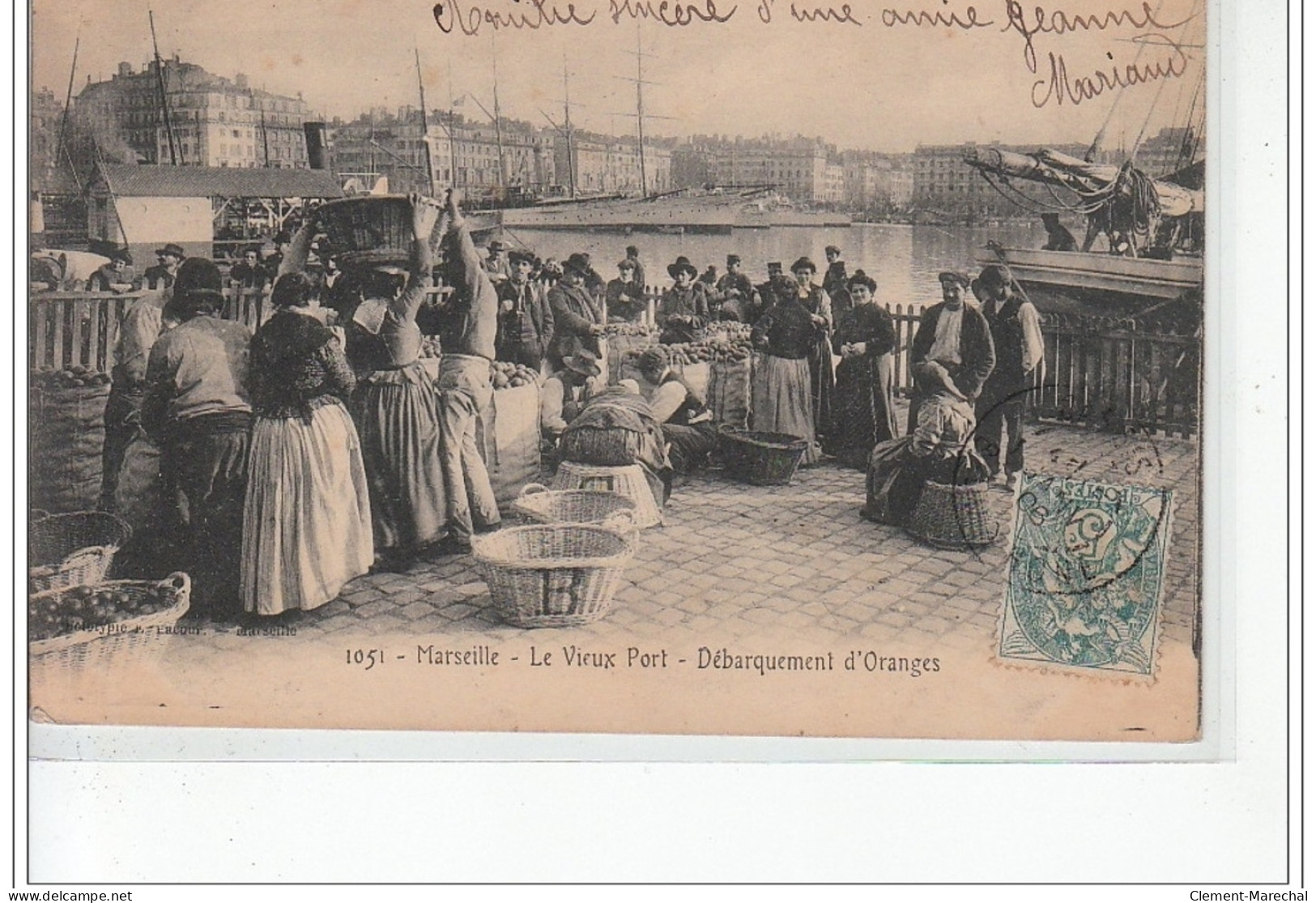 MARSEILLE - Le Vieux Port - Débarquement D'oranges - Très Bon état - Puerto Viejo (Vieux-Port), Saint Victor, Le Panier