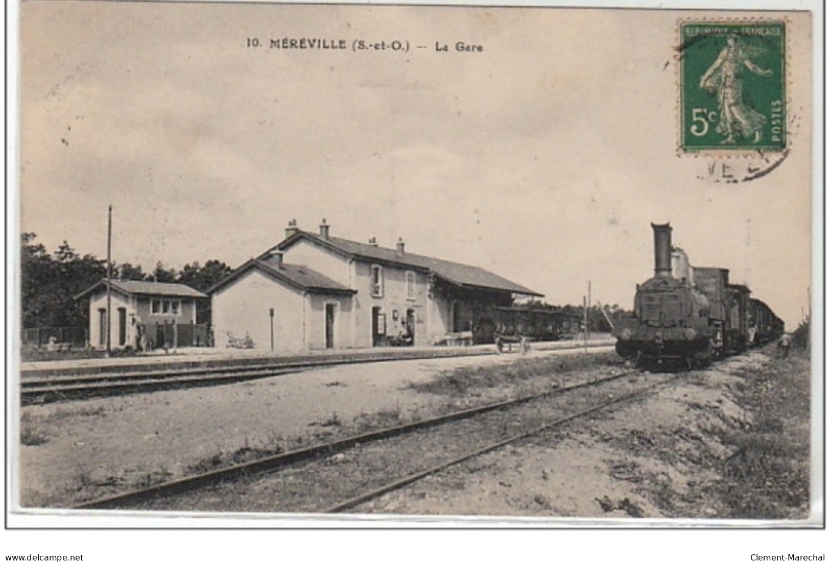 MEREVILLE : La Gare - Très Bon état - Sonstige & Ohne Zuordnung