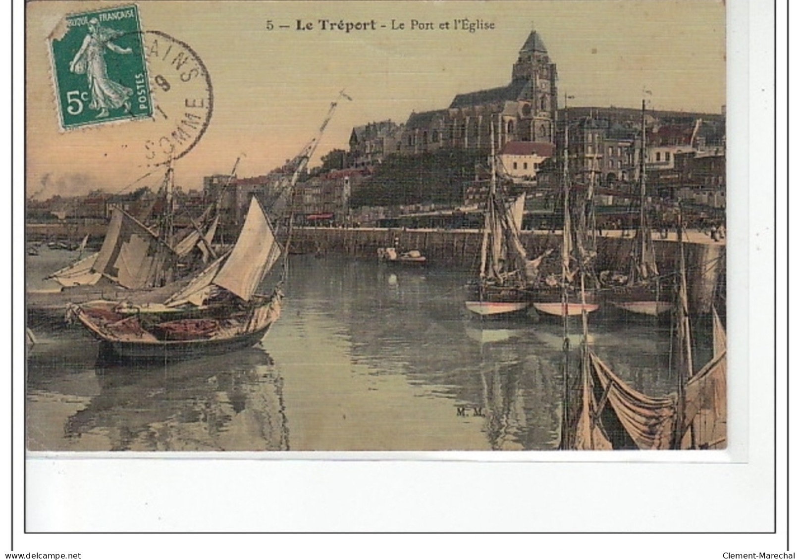 LE TREPORT- Le Port Et L'église - Très Bon état - Le Treport