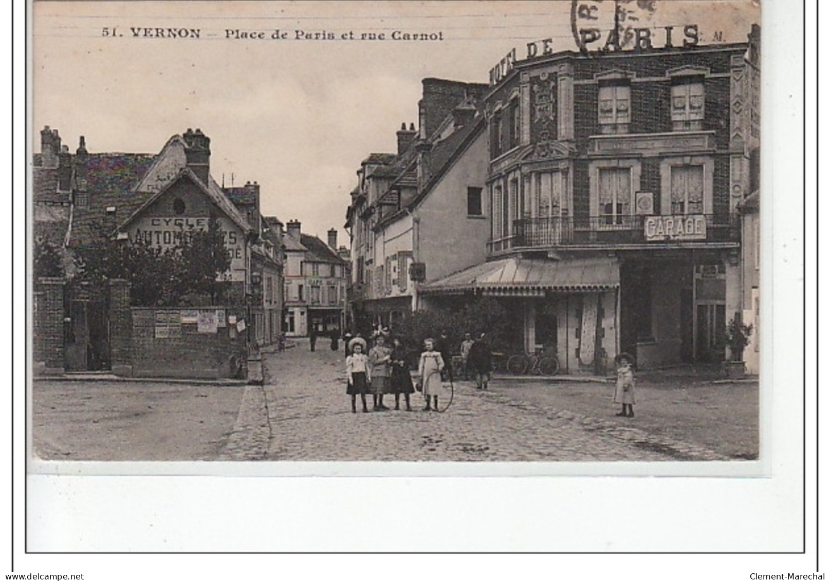 VERNON - Place De Paris Et Rue Carnot - Très Bon état - Vernon