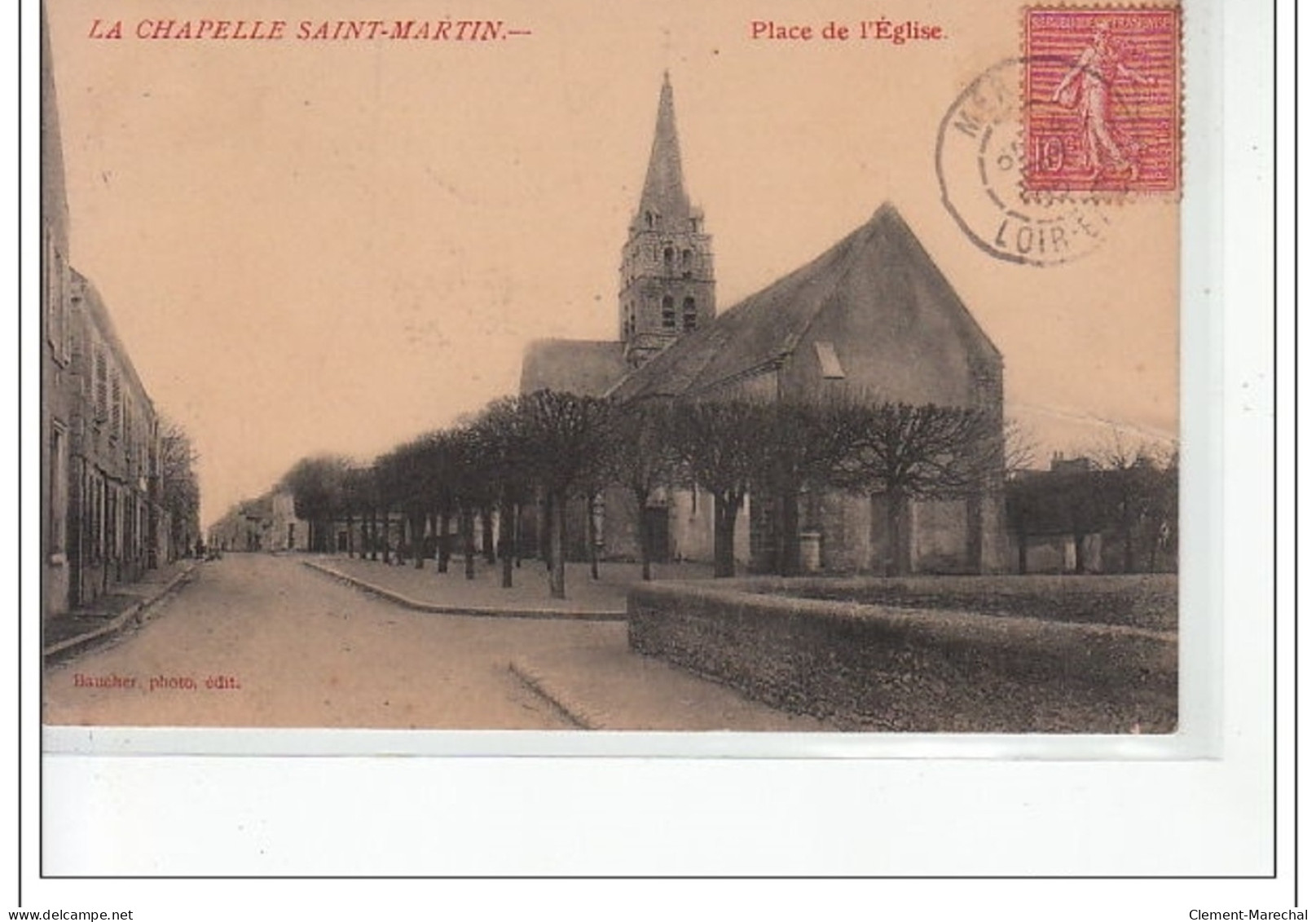 LA CHAPELLE SAINT MARTIN - Place De L'église - Très Bon état - Otros & Sin Clasificación