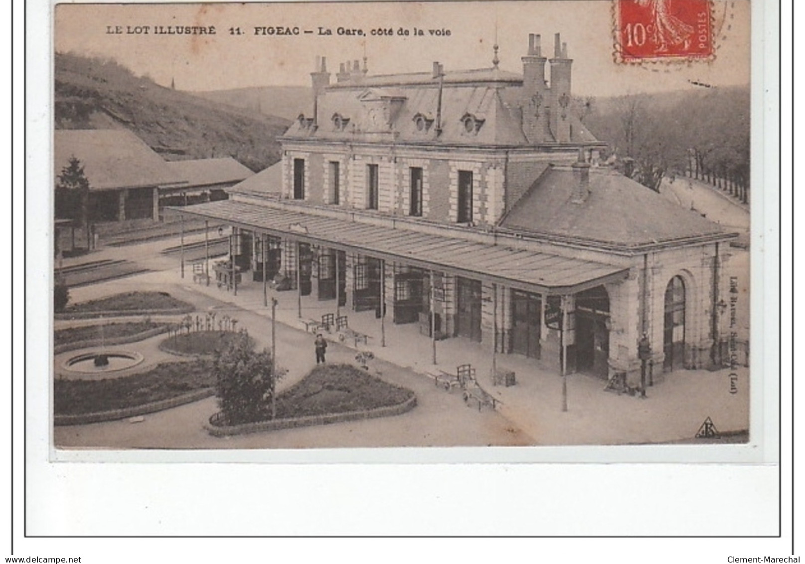FIGEAC - La Gare, Côté De La Voie - Très Bon état - Figeac