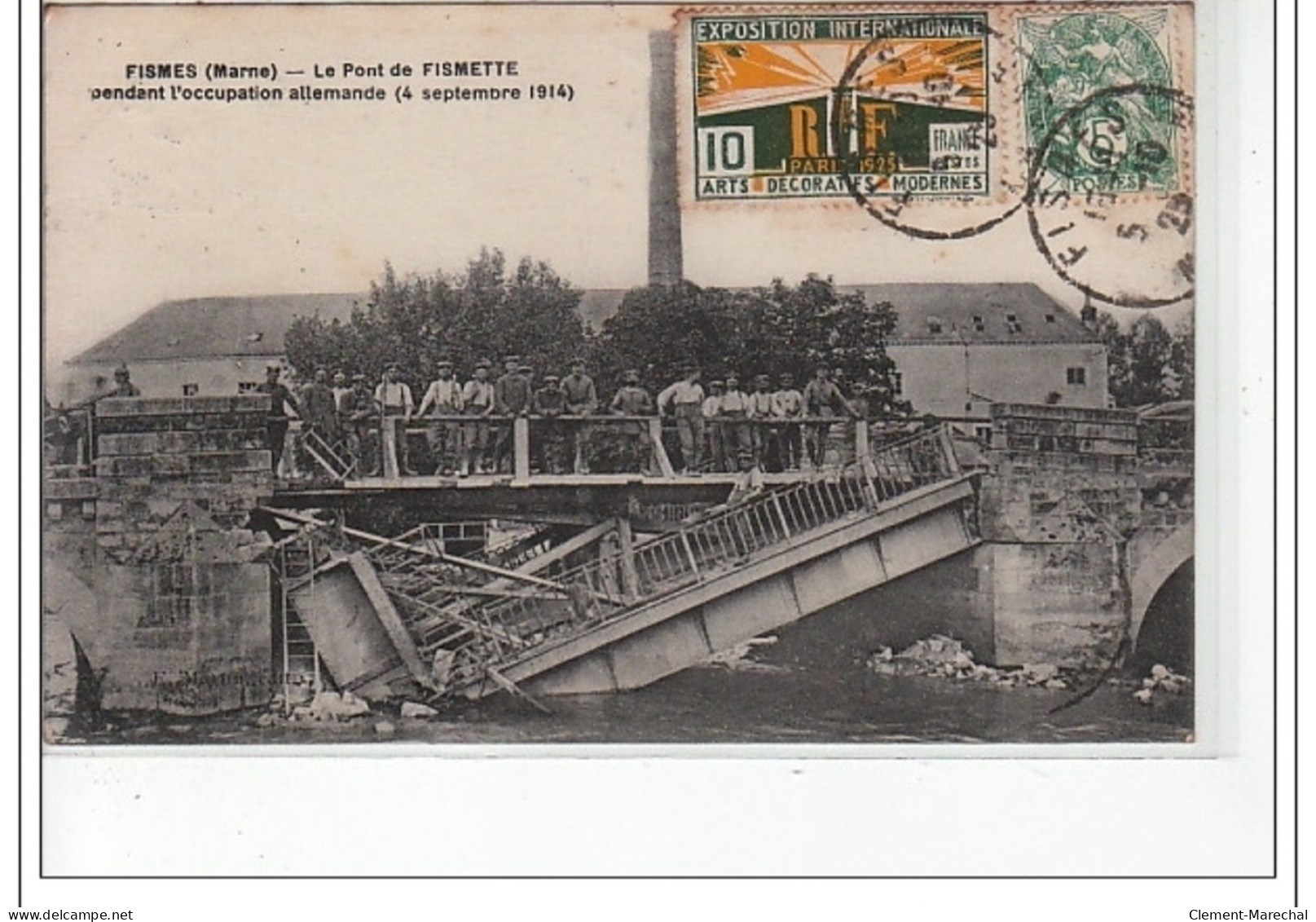 FISMES - Le Pont De Fismette Pendant L'occupation Allemande (4 Septembre 1914) - Très Bon état - Fismes