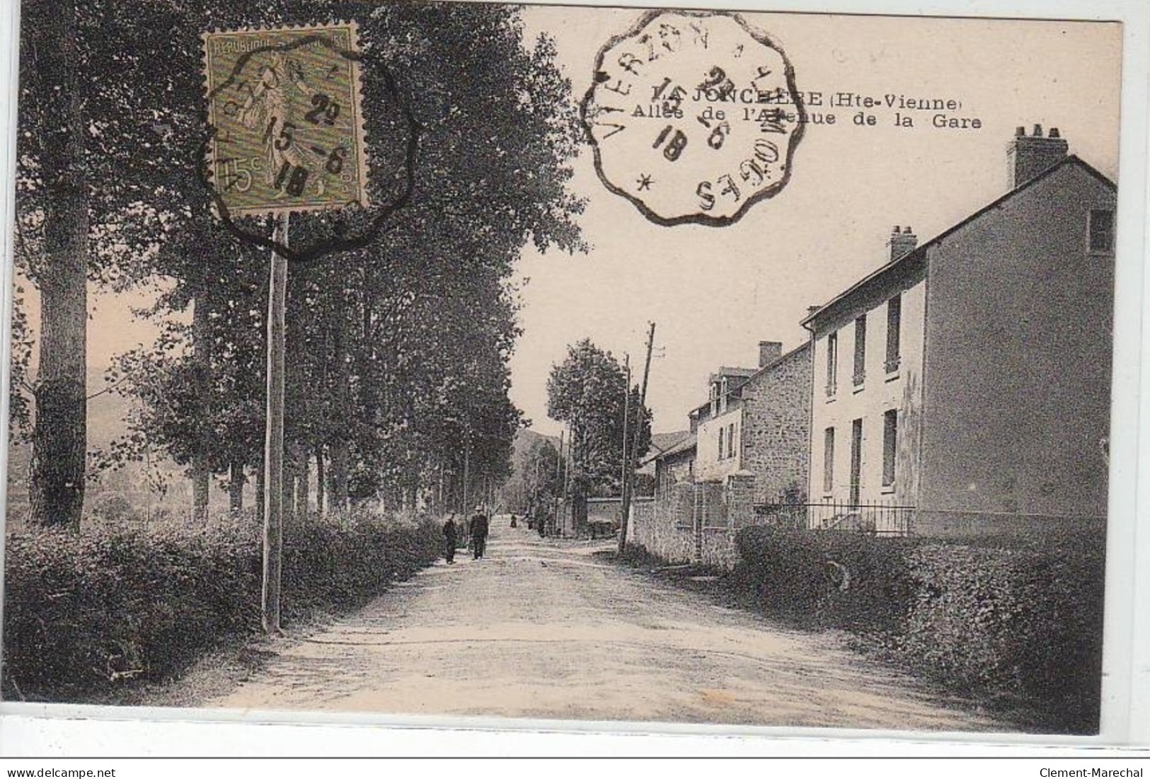 LA JONCHERE : Allée De L'avenue De La Gare - Très Bon état - Altri & Non Classificati