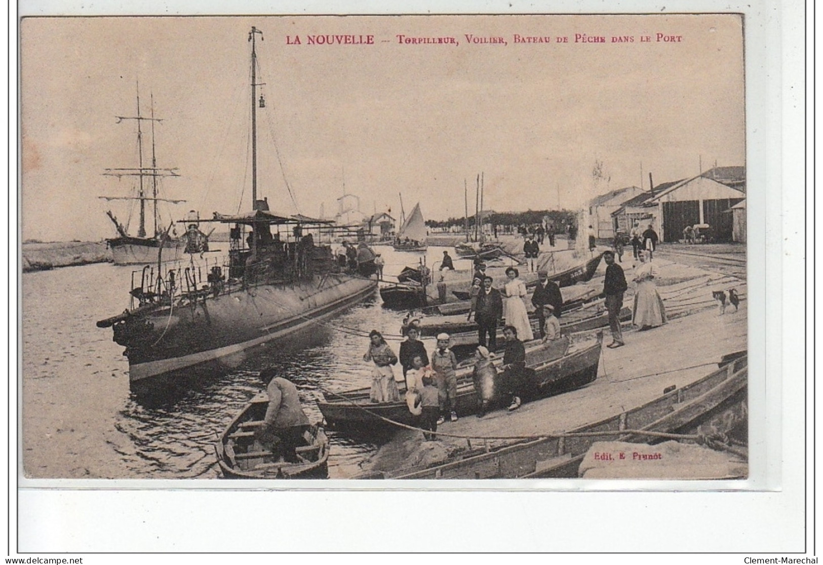 LA NOUVELLE - Torpilleur, Voilier, Bateau De Pêche Dans Le Port - Très Bon état - Port La Nouvelle