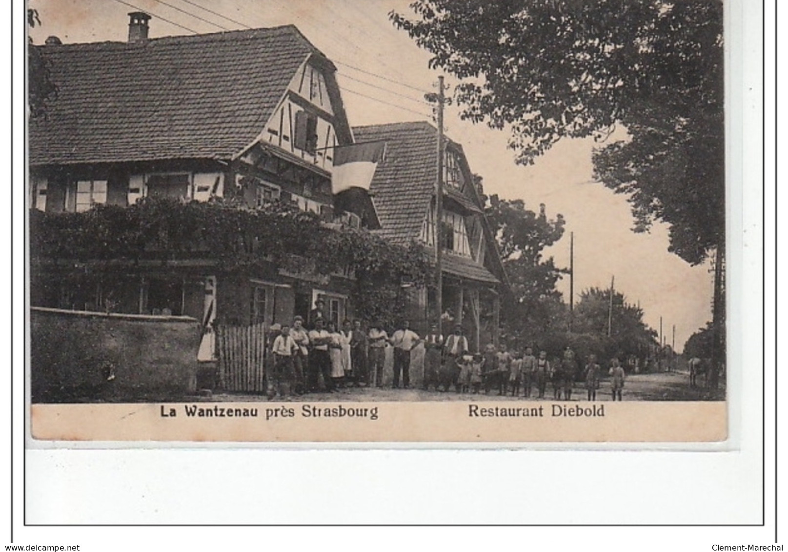 LA WANTZENAU Près STRASBOURG  - Restaurant Diebold - Très Bon état - Otros & Sin Clasificación