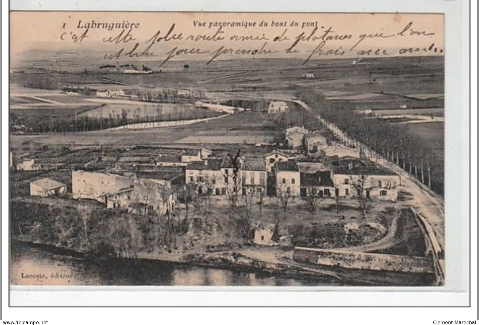 LABRUGUIERE - Vue Panoramique Du Bout Du Pont - Très Bon état - Labruguière