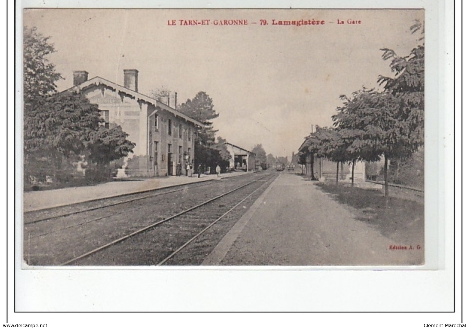 LAMAGISTERE : La Gare - Très Bon état - Sonstige & Ohne Zuordnung