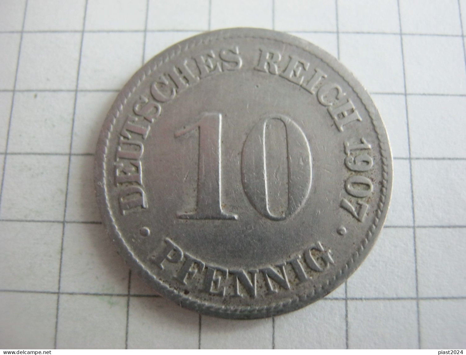 Germany 10 Pfennig 1907 D - 10 Pfennig